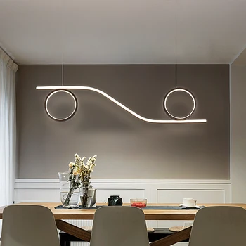 

Nordic modern led chandelier dining room living room chandelier front desk bar chandelier household commercial lighting