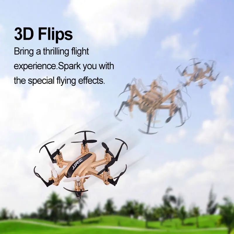 JJRC H20 2,4G 4CH 6 осевой мини Радиоуправляемый Дрон с безголовым режимом Квадрокоптер Вертолет игрушки VS JJRC H36 мини Дрон золотой