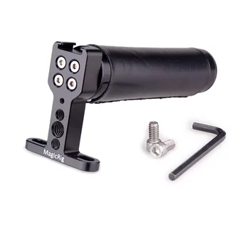 

MAGICRIG Top Handle Grip with Top Cold Shoe Base for DSLR Camera Cage Video Camcorder Stabilizer Accessories(Black Leature Grip)