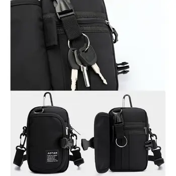 

Multi-layer Crossbody Bag Cell Phone Purse Wallet Belt Buckle Pouch Shoulder Strap For Women Men LX9F