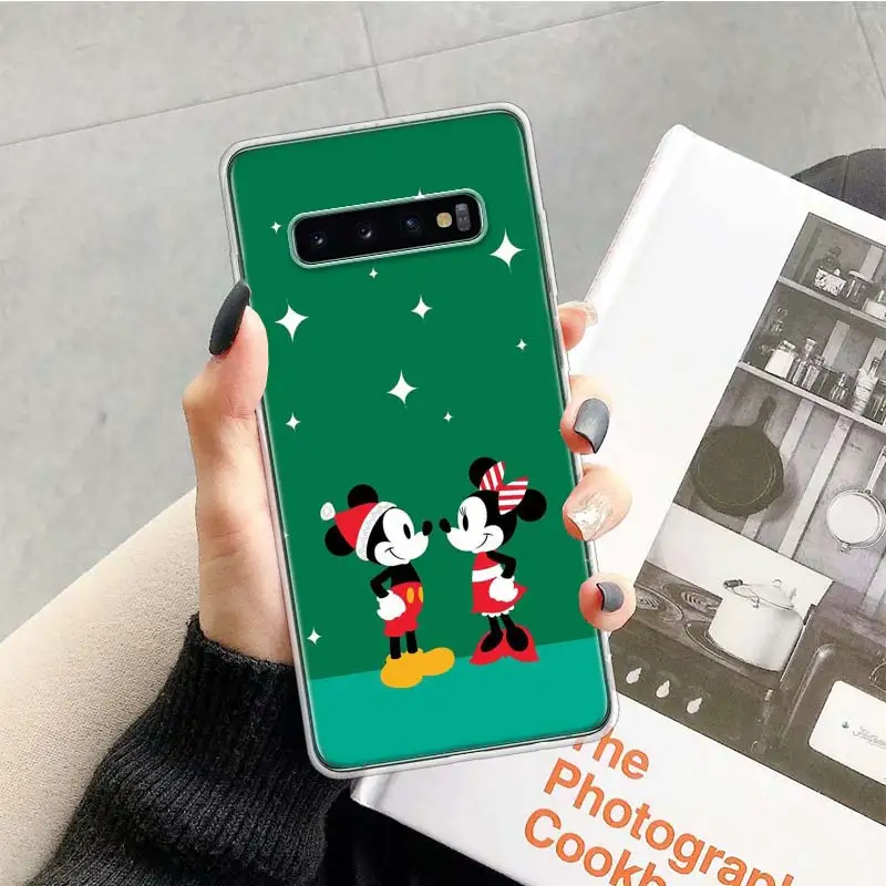 TR048-9 Рождество Мышь чехол с Минни для samsung Galaxy Note 10 9 8 S10+ Lite S9 S8 J4 J6 J8 плюс S7 S6 край мягкий чехол для телефона - Color: TR048-9