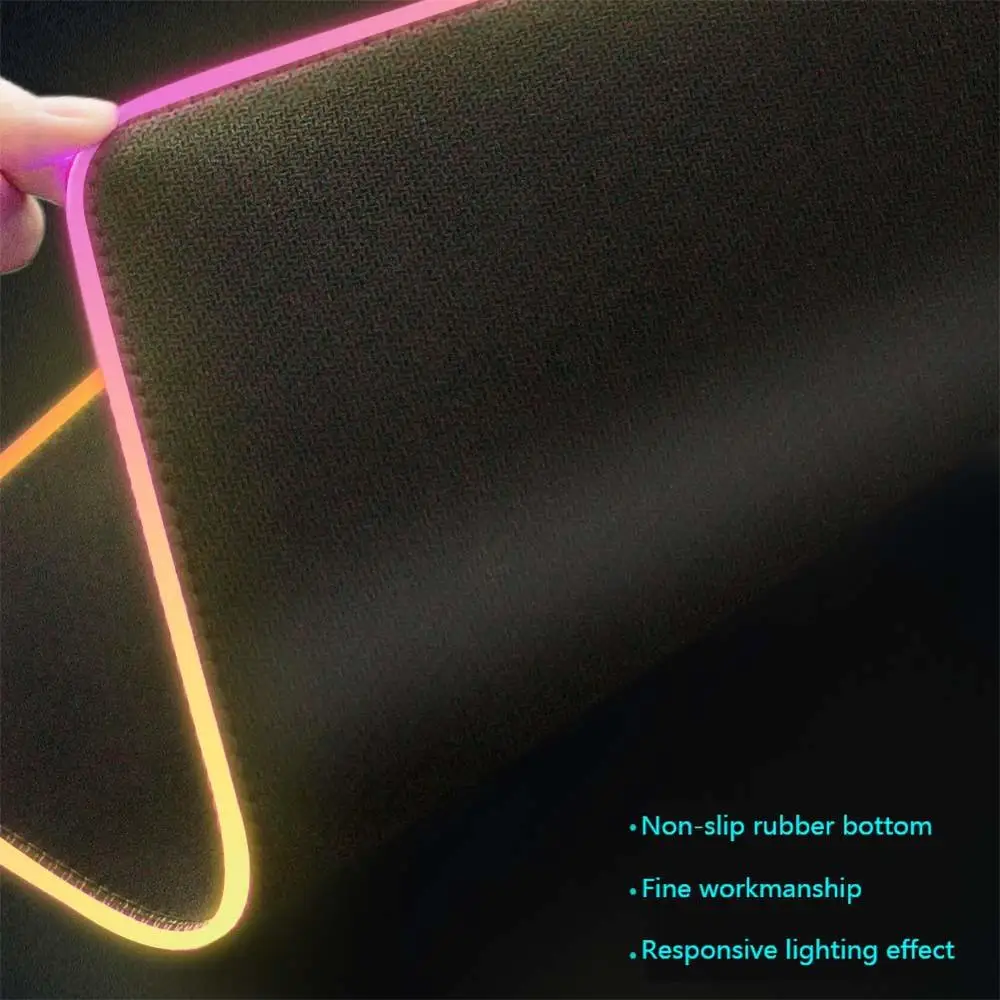 RGB большой коврик для компьютерной мыши коврик для мыши игровая мышка со светодиодной подсветкой коврик RGB геймерский коврик для мыши большой коврик для мыши для клавиатуры мыши стол для компьютера коврик