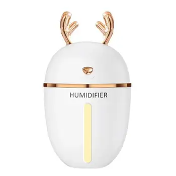 

USB Air Humidifier Mute Aromatherapy Essential Oil Car Diffuser NightLight for Home Office Car
