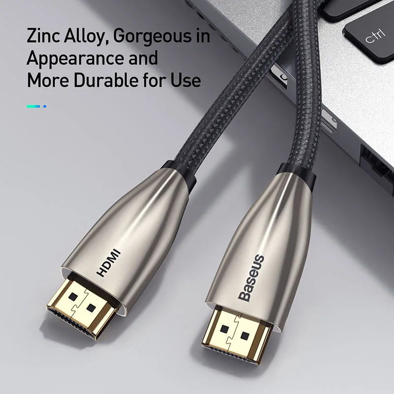 Baseus HDMI Cable 4K to HDMI 2.0 Video Cable For TV Monitor Digital Splitter PS4 Swith Box Projector Displayport HDMI Wire Cord Baseus HDMI Cable 4K to HDMI 2.0 Video Cable For TV Monitor Digital Splitter PS4 Swith Box Projector Displayport HDMI Wire Cord