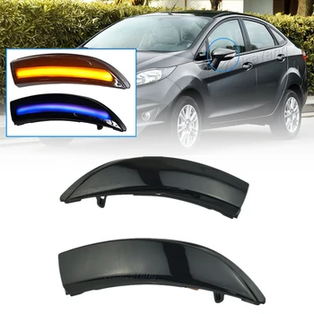 

Blue-yellow Side Wing Dynamic Blinker Turn Signal LED light For Ford Fiesta 2008 - 2017 for B-Max 2008-2017 Repeater Blinker