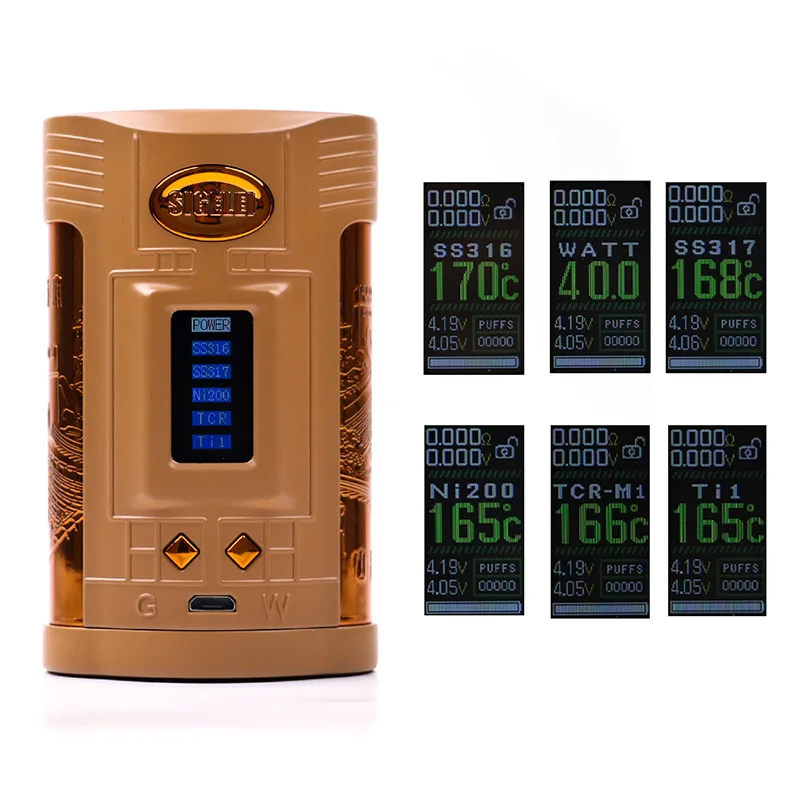 Распродажа! Igelei GW 257W TC Box Mod подходит для 21700/20700/18650 Батарея распылитель электронной сигареты электронная сигарета коробка mod