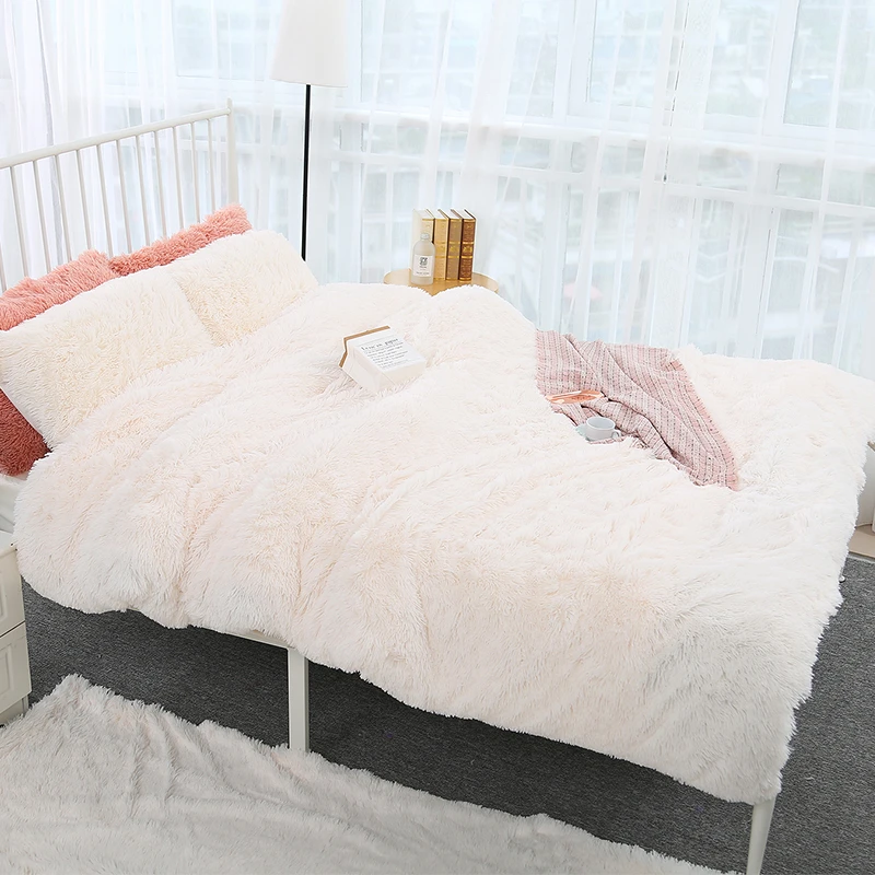 Soft Long Plush Throw Blanket for Bed Sofa Office Nap Cover Travel Aircraft Portable Cold-proof | Дом и сад