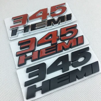 

Red Black 345 HEMI Letter Car Body Fender Emblem Sticker Styleing for RAM 1500 2500 Charger Challenger