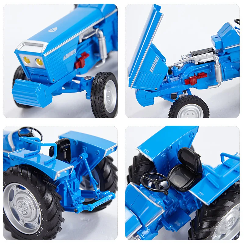 

Cadeve New Products 1 than 18 Model Wheeled Tractor Model Alloy Engineering Farmer Farming Freight Truck