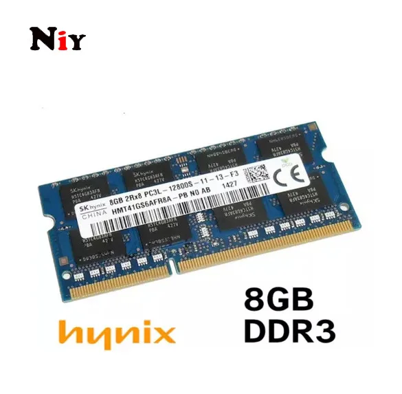 

Hynix 2Rx8 8GB 4GB DDR3 Notebook SoDimm PC3L-12800S Laptop Memory RAM 1600MHz