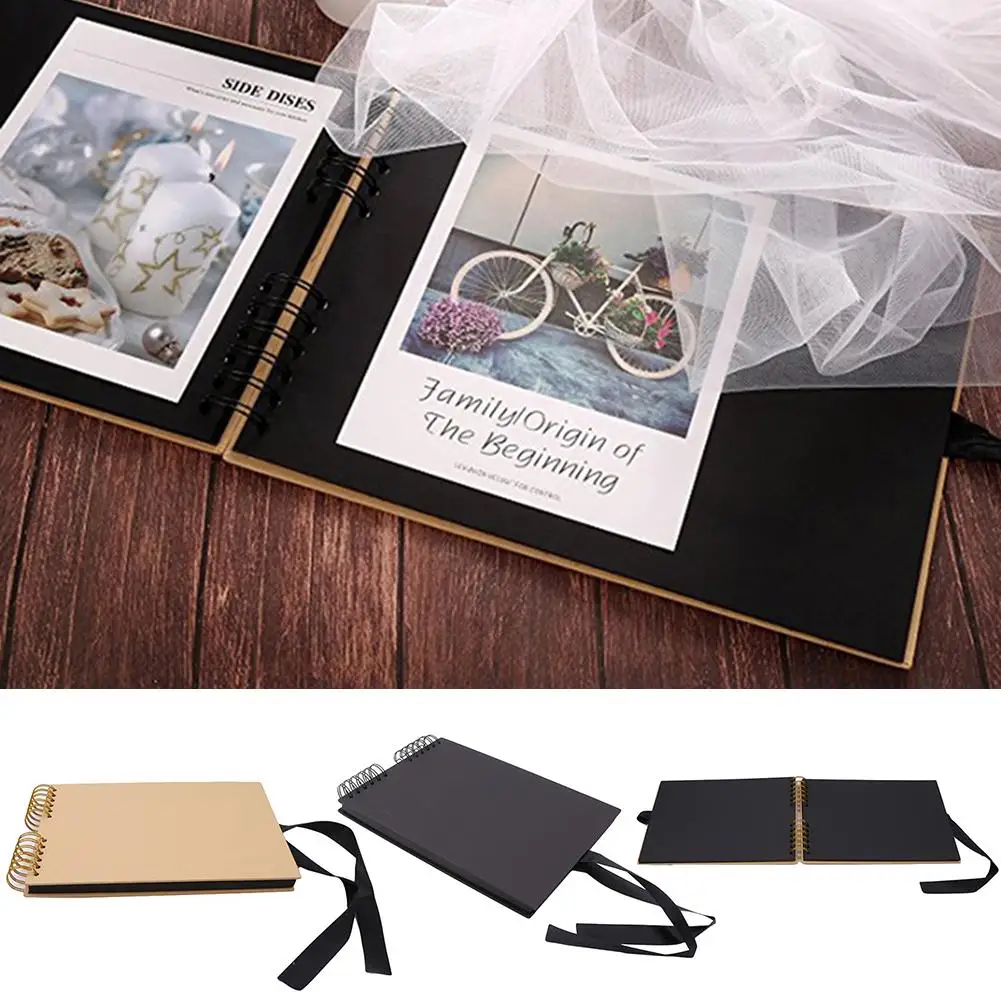 

20/40-Page Scrapbook Photo Album DIY Paper Wedding Guest Birthday Memory Book