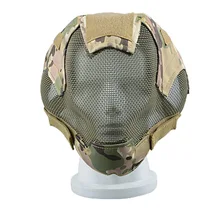 Полнолицевая маска из стальной проволоки наружные вентиляторы оснащены тактическими защитными масками