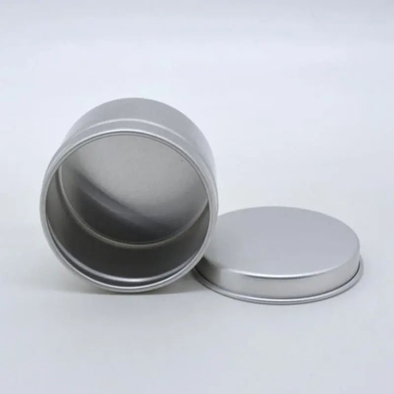 50 мл многоразовые алюминиевые оловянные горшки для ароматерапии свечи бальзам