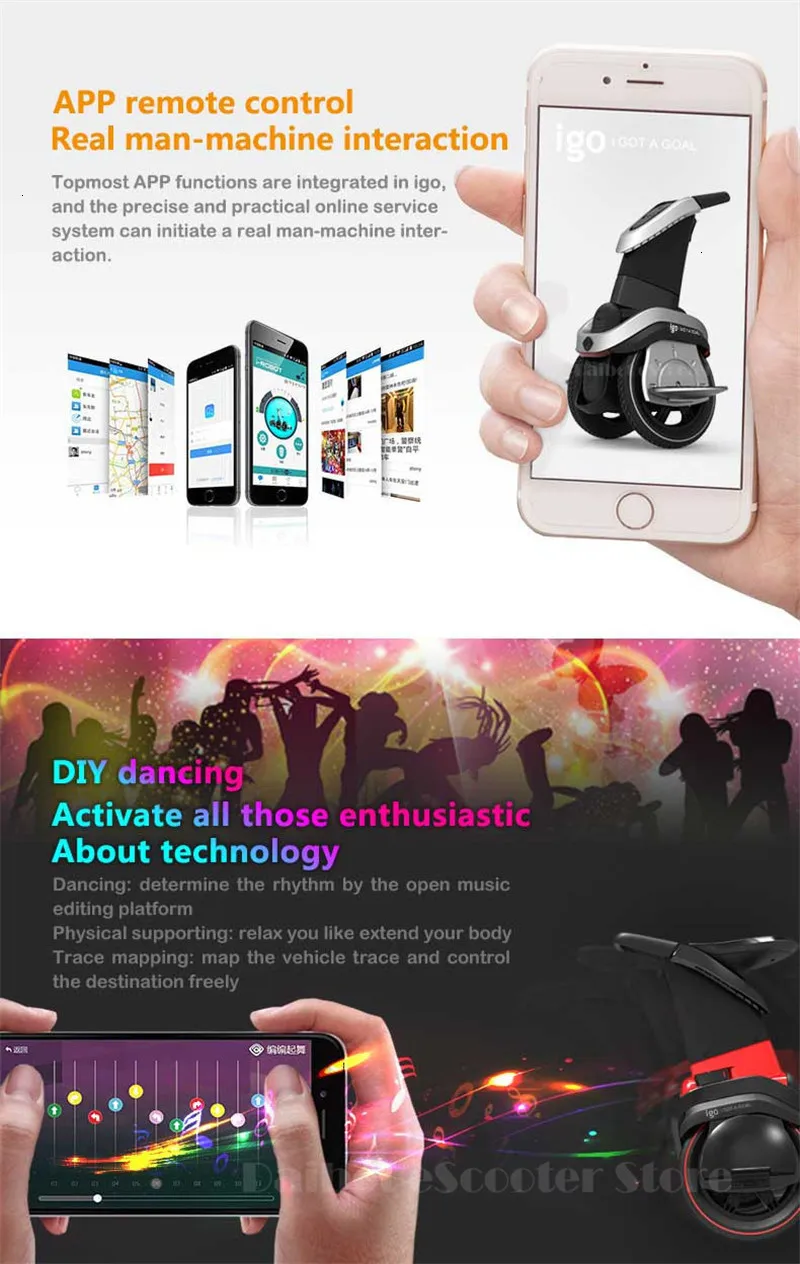 I-ROBOT-GO two wheels balancing vehicle Stand and sit adult foldable electric scooter self-banlance Body feeling vehicle (11)