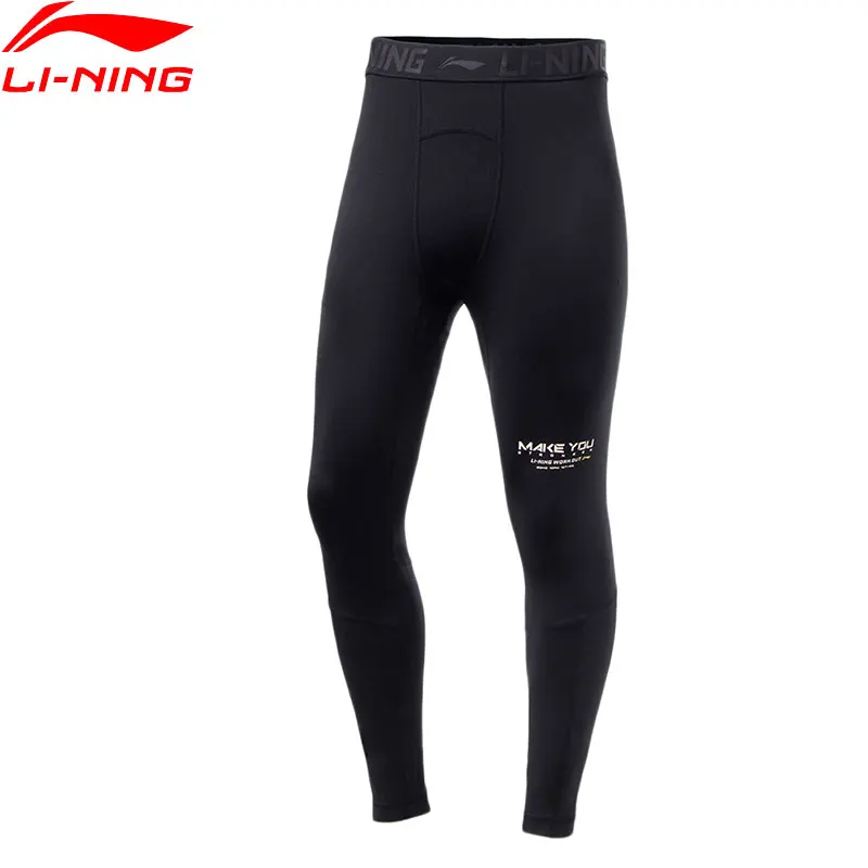 Li-ning Men Fitness Layer Pants Tight Fit 82% Polyester 12% Spandex ...