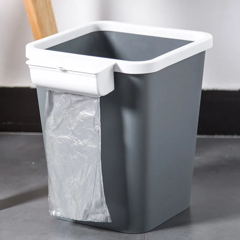 New Style Creative Household Plastic Garbage Can Storage Bucket Compatible Garbage Bag Living Room Bedroom Office Wastepaper Bas