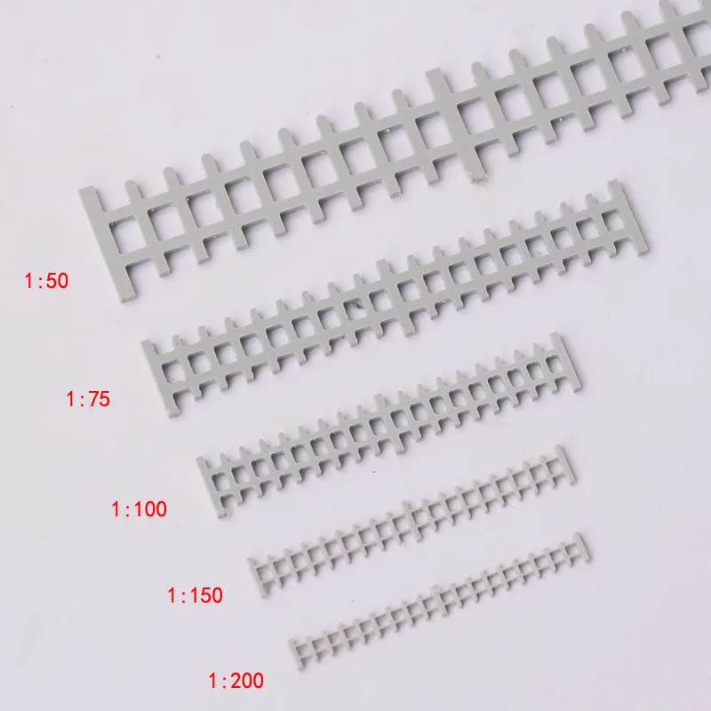 10 шт./лот 1/50-1/200 масштабная модель Мини DIY здание наружное abs пластик белая модель забора для строительного дизайна