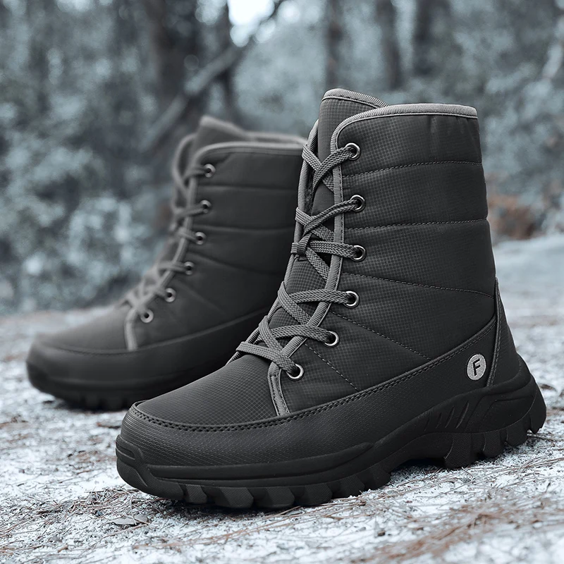 

Men's shoes men's high-top British style cotton boots winter cashmere leisure outdoor sports boots fashion tide boots work boots