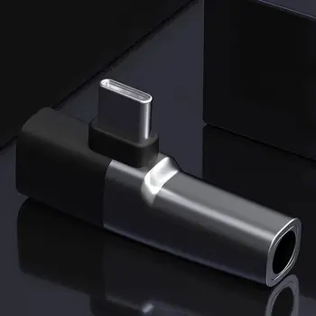 Металлический аудиоадаптер 2 в 1 для наушников с разъемом USB C 3,5 и штекером 3,5 мм для Huawei P30, Xiaomi 9