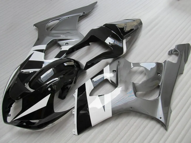 Комплект обтекателей под давлением для GSXR1000 K3 03 04 GSXR 1000 2003 2004 ABS серебристо серый