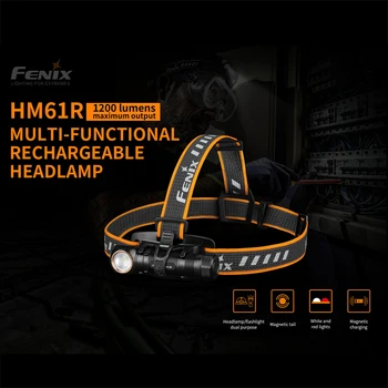 

fenix HM61R Max 1200lm headlamp USB charging 3500mah battery flashlight and a chest lamp