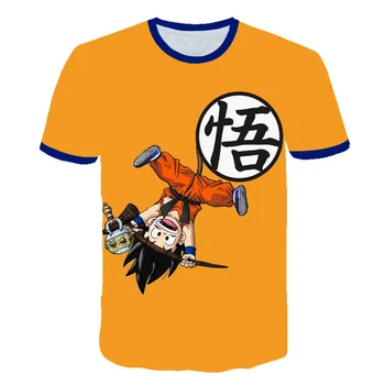 

Dragon Ball Z boys' T-shirt short sleeve 3D animation short sleeve short sleeve men's and women's t-shirts