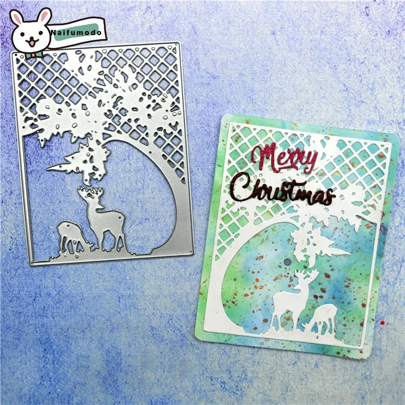 

Naifumodo Cutting Dies Metal Dies Deer Under The Tree Die Scrapbooking Album Card Making Embossing Stencil Diecuts Decoration