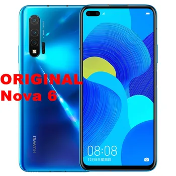 

Stock New HuaWei Nova 6 4G LTE Mobile Phone Kirin 990 Android 6.57" IPS 2400X1080 8GB RAM 128B ROM 40.0MP Fingerprint OTG