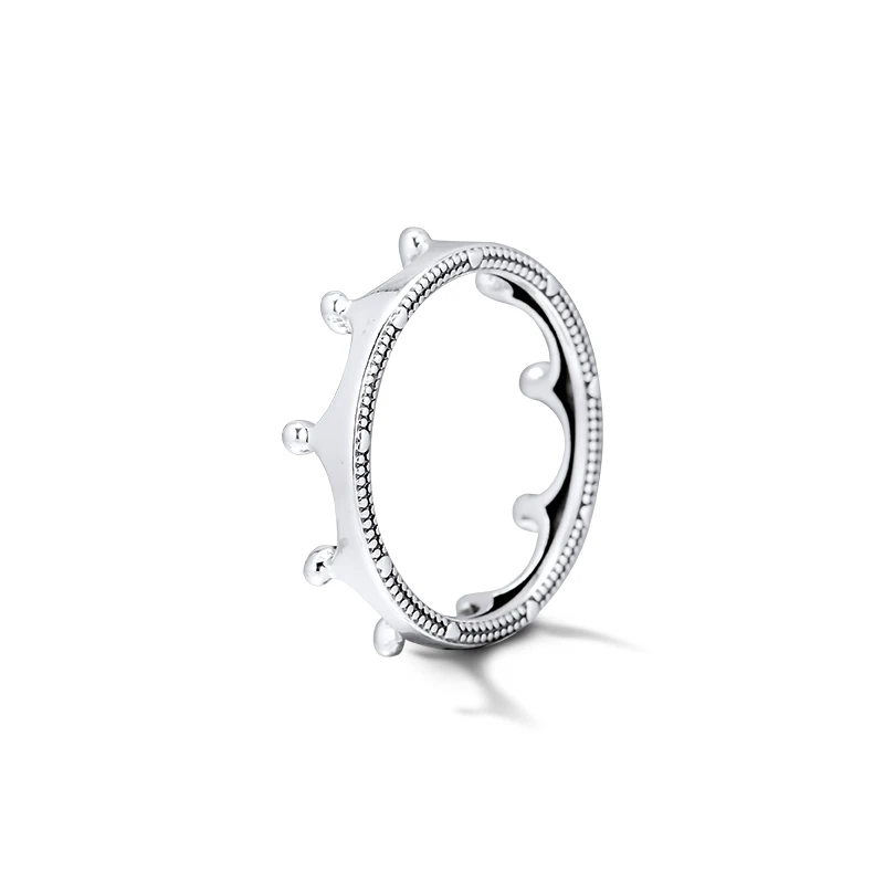 CKK кольцо полированная Корона Кольца для мужчин и женщин Anillos Mujer серебро