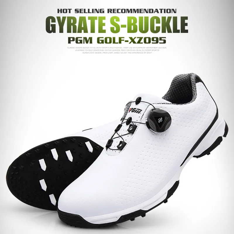 Обувь для гольфа мужская спортивная водонепроницаемая обувь износостойкие дышащие Нескользящие тренировочные кроссовки с пряжкой Нескользящие мужские спортивные
