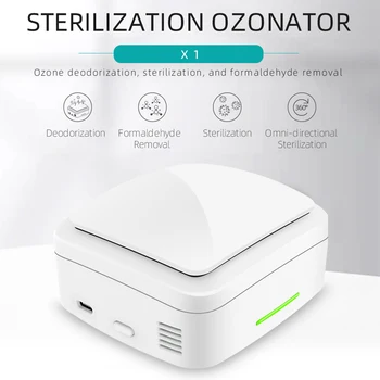 

USB Rechargeable Air Purifier Mini Ozone Generator Portable Deodorizer Sterilizer Remove Formaldehyde Benzene for Home Car