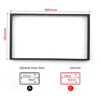 

Auto Panel Frame Car DVD/CD Radio Stereo Fascia Panel Frame Adaptor Fitting Kit for Honda Fit (Jazz) 1.3L (2007-2013)