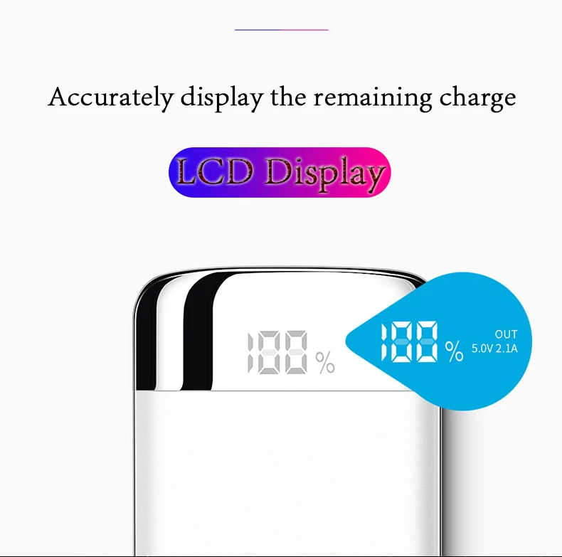 best power bank 50000mah Power Bank External Battery Bank Built-in Wireless Charger Powerbank Portable QI Wireless Charger for iPhone 8 Samsung powerbank 20000