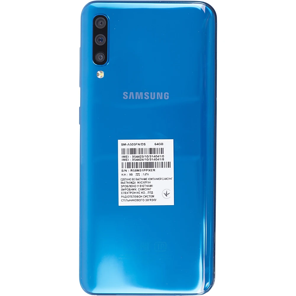 Смартфон SAMSUNG Galaxy A50 64Gb, SM-A505F, синий