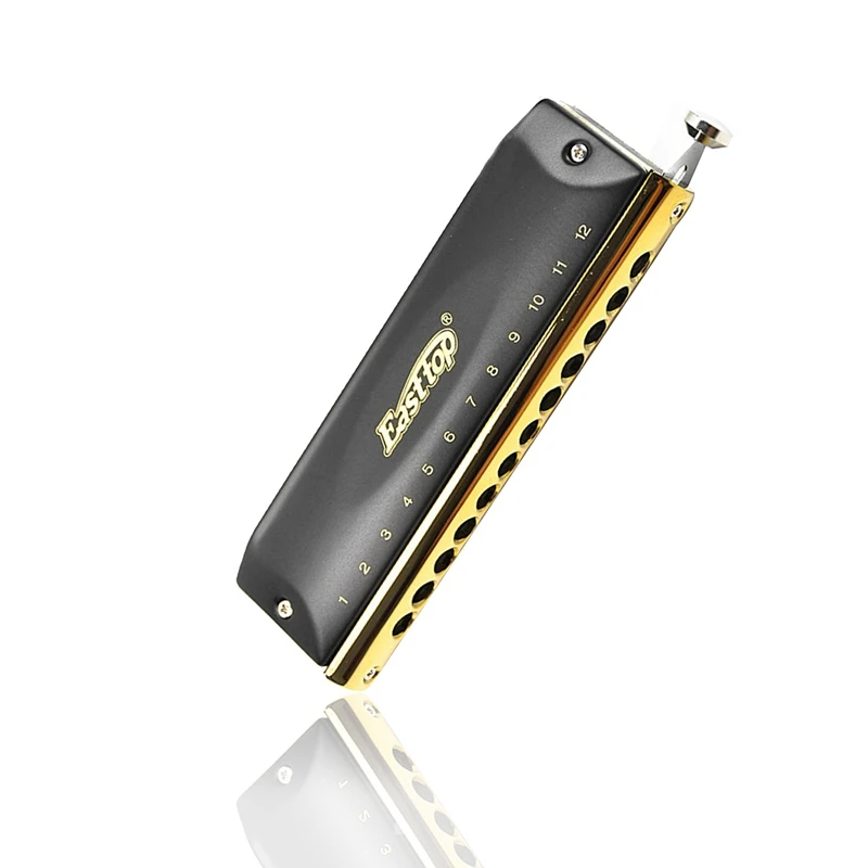 

Easttop Harmonica 12 Holes 48 Tone Harp Music Instrumentos Key C Musical Instruments T1248
