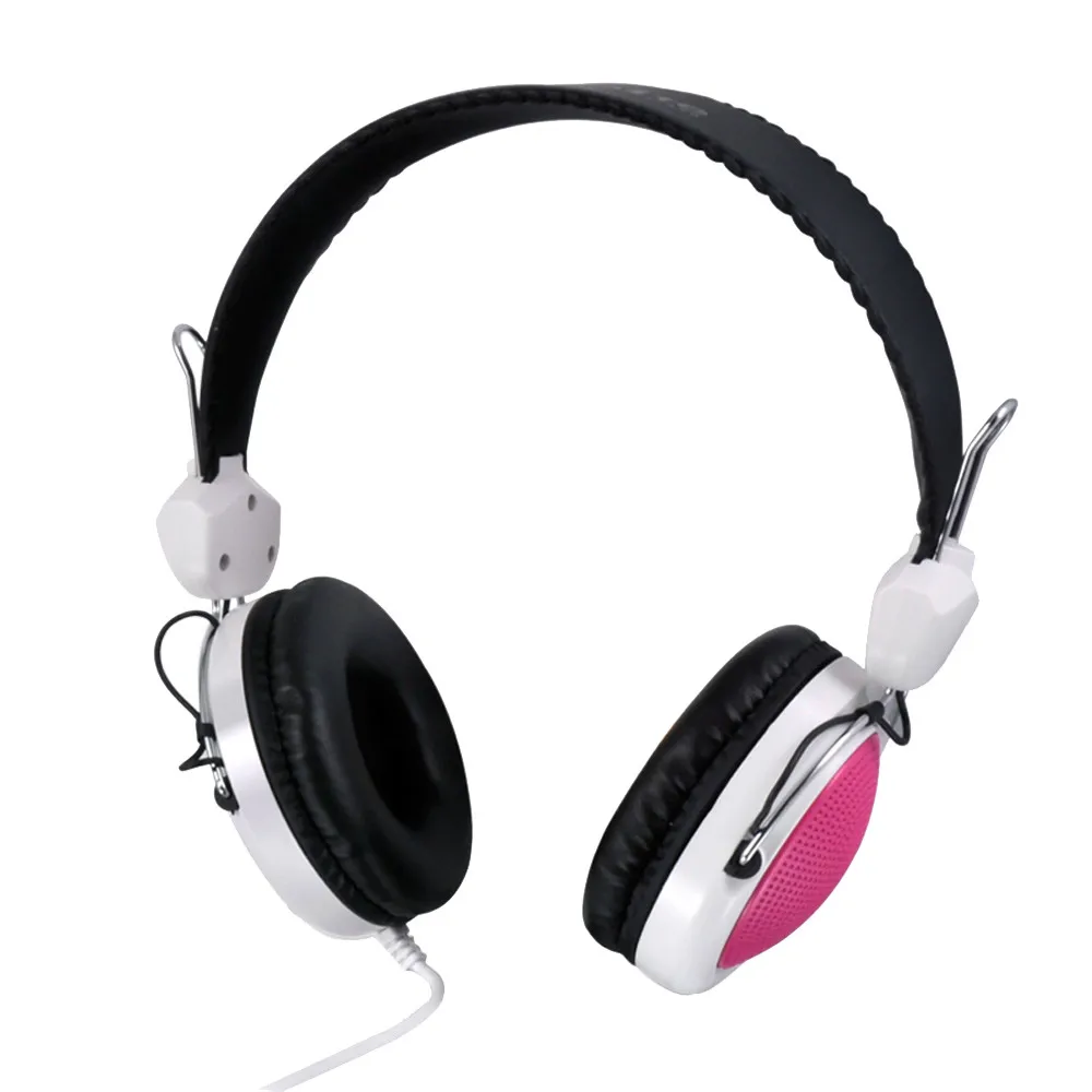 Розовый mosunx T-420 Computer Stereo Gaming Headset Headphones Headphones Game Phone PS4 Xbox PC Headset with Microphone Headset - Цвет: Розовый
