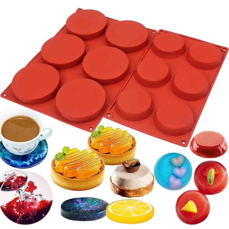 Mini Cheesecakes Round Molds Baking Cake Cavities Silicone Mold 74％以上節約