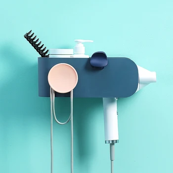 

Blower Bracket Bathroom Organizer Plain Colour Bathroom Storage Creative Blower Placement Frame Blower Stand Toilet Bracket