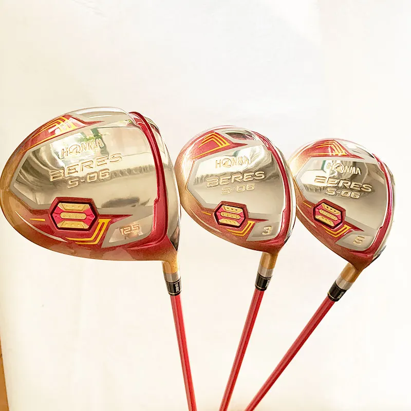 Новые женские клюшки для гольфа Honma s 06 4 звезды деревянный набор драйвер +