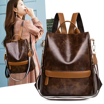 

Fashion Backpack Women's Large Capacity And One Shoulder STUDENT'S Backpack