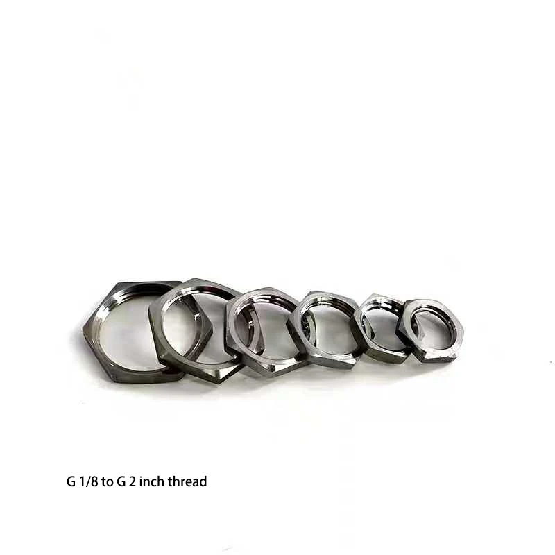 304 metal locking thin nut Hex pipe thread G Metric M8 M10 M12 M14 M16 M18 M20 M22 M24 joint fastener | Обустройство дома