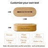 Dropshipping  Personalized Acrylic Lamp Customized Photo Text Night Light  USB Wooden Base Wedding Mother's Day Party  Gift 4