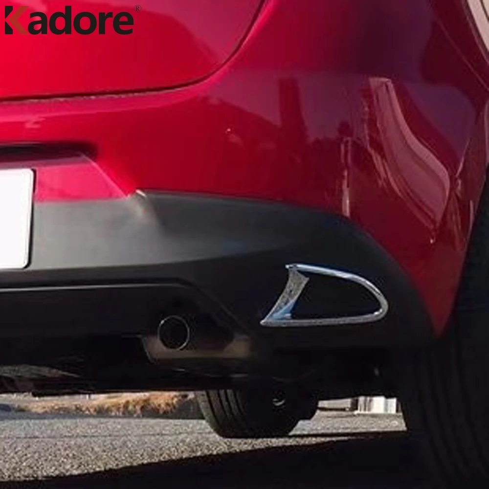 Для Mazda 2 DEMIO DJ хэтчбек 2014 2017 2018 ABS хромированная лампа заднего противотуманного