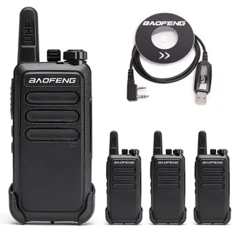 

4 Pcs Baofeng BF-C9 Portable Mini Walkie Talkie VOX Charging USB Two Way Radio Station Hotel With Usb Programming Cable