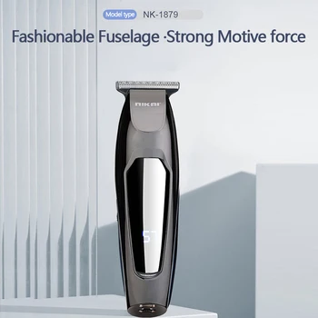 

New 1pc Gradient LCD Digital Display Wholesale Rechargeable Hair Clipper Retro Electric Clipper Hair Salon Strong Electric Fader