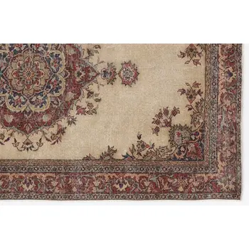 

Handmade Natural Vintage Turkish Area Rug 140x240 Cm-4'7''X7'10''