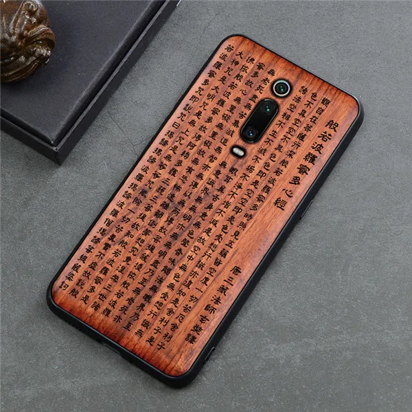 Деревянный чехол K20 для Xiaomi Redmi K20 Pro чехол роскошный чехол из палисандра TPU бампер K20 Pro Чехол для Redmi K20 Pro Funda - Цвет: Color 2