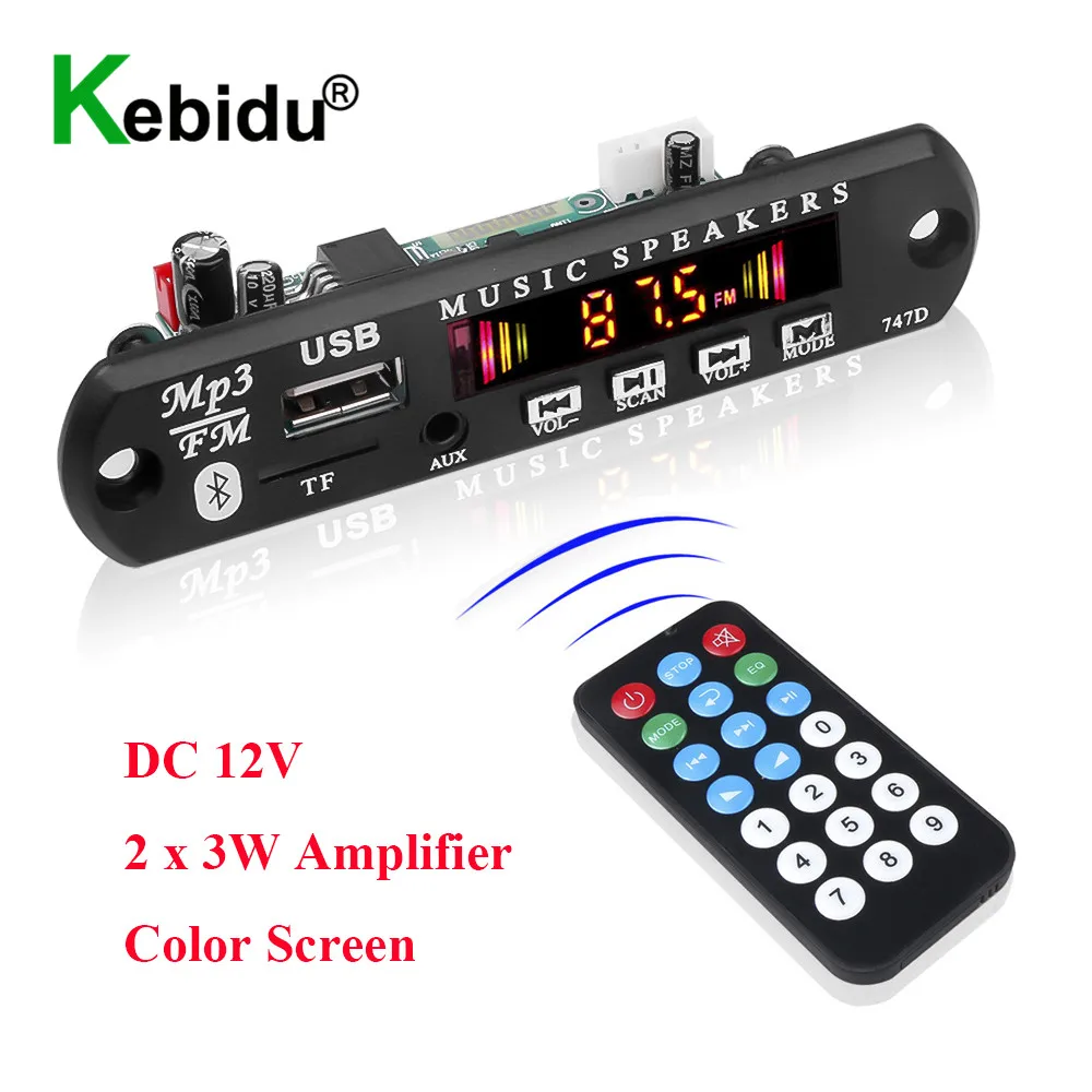 Модуль Bluetooth приемника MP3 WMA декодер плата плеер беспроводной 5 0 USB TF FM радио 12 в