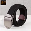 Hot sale 3.8cm male automatic buckle canvas belt young students wild woven pants belt canvas belt ► Photo 2/5