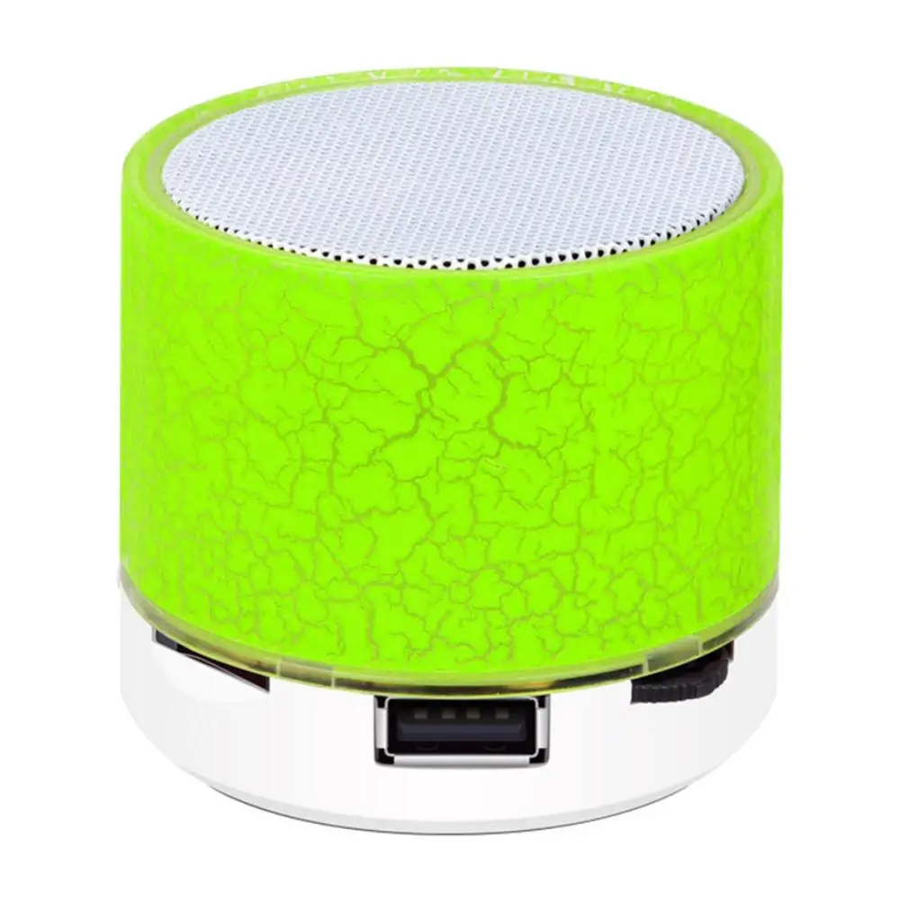 

Wireless Bluetooth Colorful Light Small Crack Sound Speaker Audio Mobile Phone Mini Subwoofer Support TF Card / U Disk / AUX